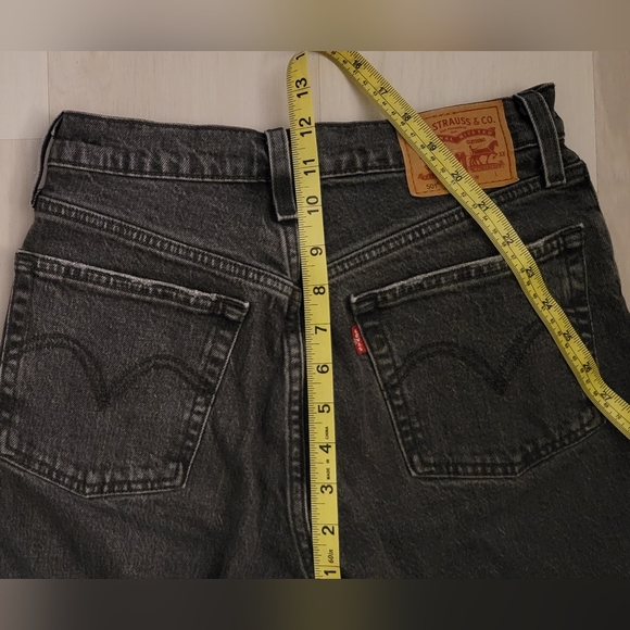 Levi's 501 ankle jeans, size 25, washed-out black - Picture 7 of 9